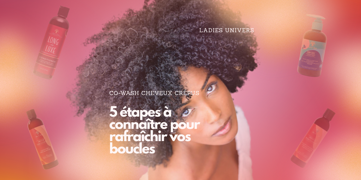 Co-wash cheveux crépus pour rafraîchir les boucles avec As I Am