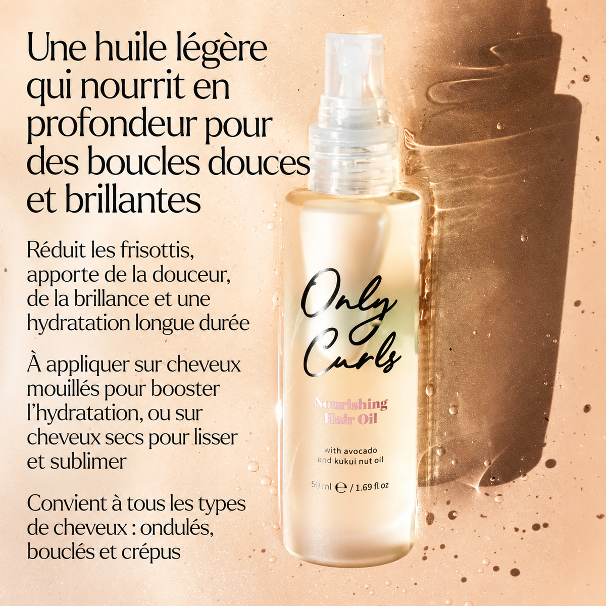 Huile Nourrissante Boucles Only Curls – Nourishing Hair Oil (50 ml)