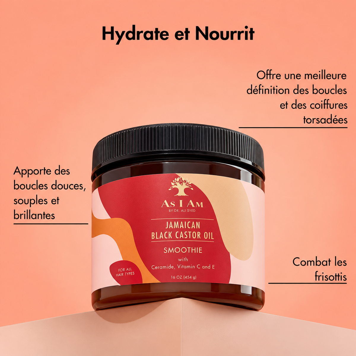 Crème Soufflée As I Am Jamaican Black Castor Oil – Smoothie (454 g)