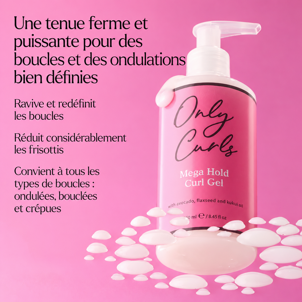 Gel Coiffant Forte Tenue Only Curls – Mega Hold Curl Gel (250 ml)