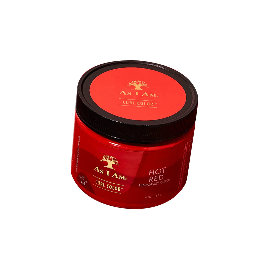Gelée Colorante Temporaire As I Am Curl Color – Hot Red (182 g)