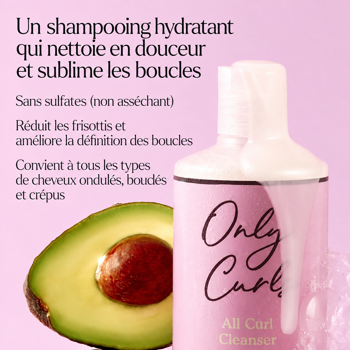 Shampoing Doux Hydratant – Only Curls All Curl Cleanser (300 ml)