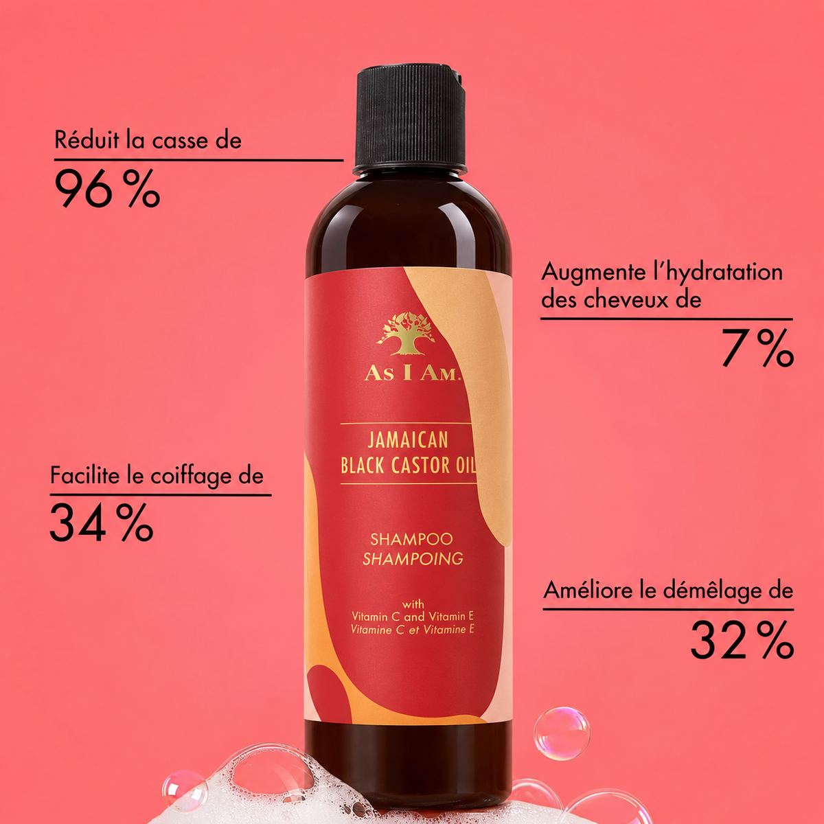 Shampoing As I Am Jamaican Black Castor Oil – Shampoo (355 ml)