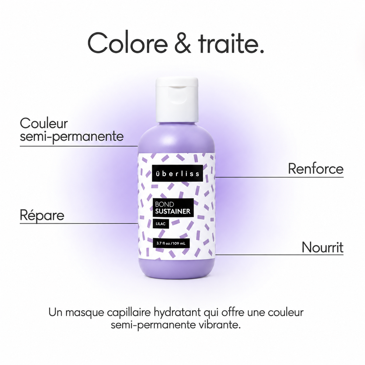 Coloration Semi-Permanente Uberliss Bond Sustainer – Lilac (109 ml)