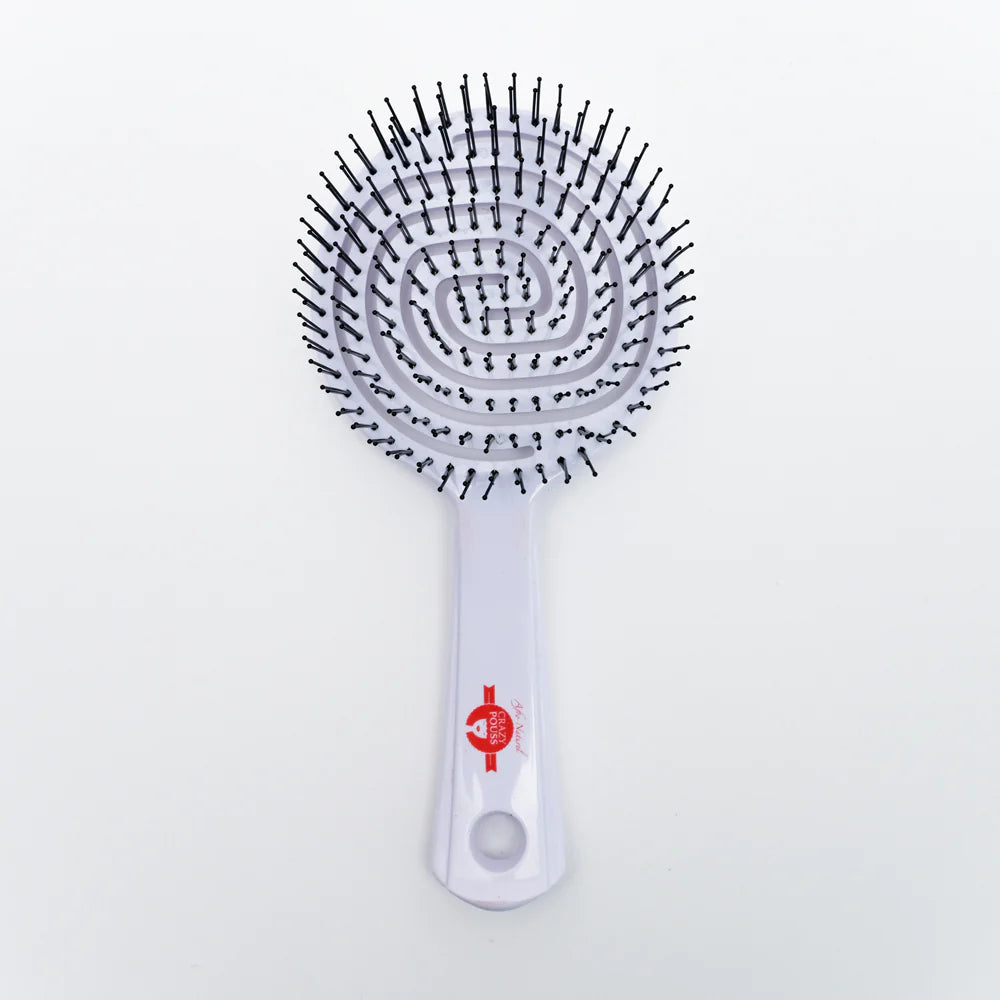 CRAZY POUSS - Brosse démêlante - Cône & labyrinthe - Multicolore