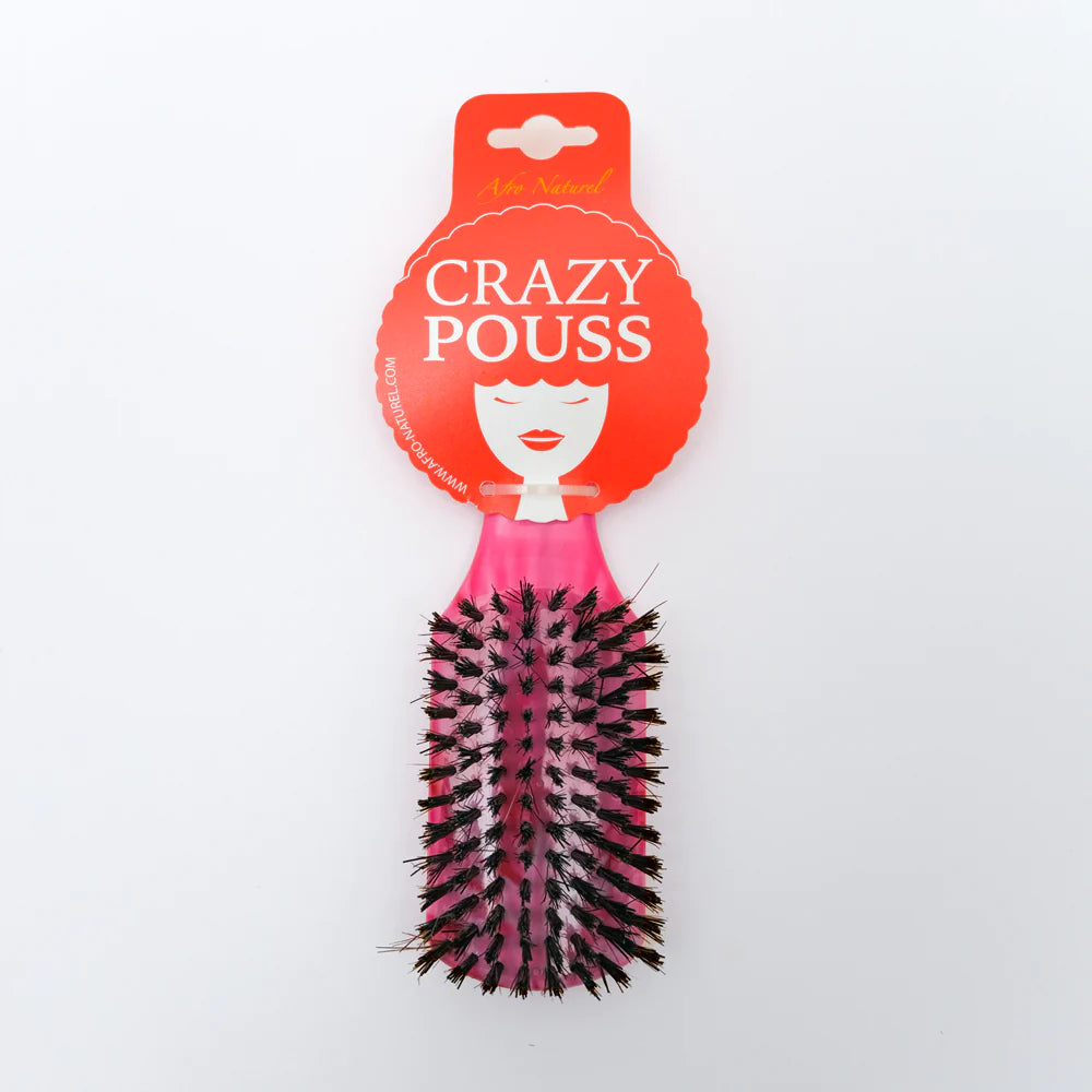 CRAZY POUSS - Brosse lissante en bois - 12 couleurs