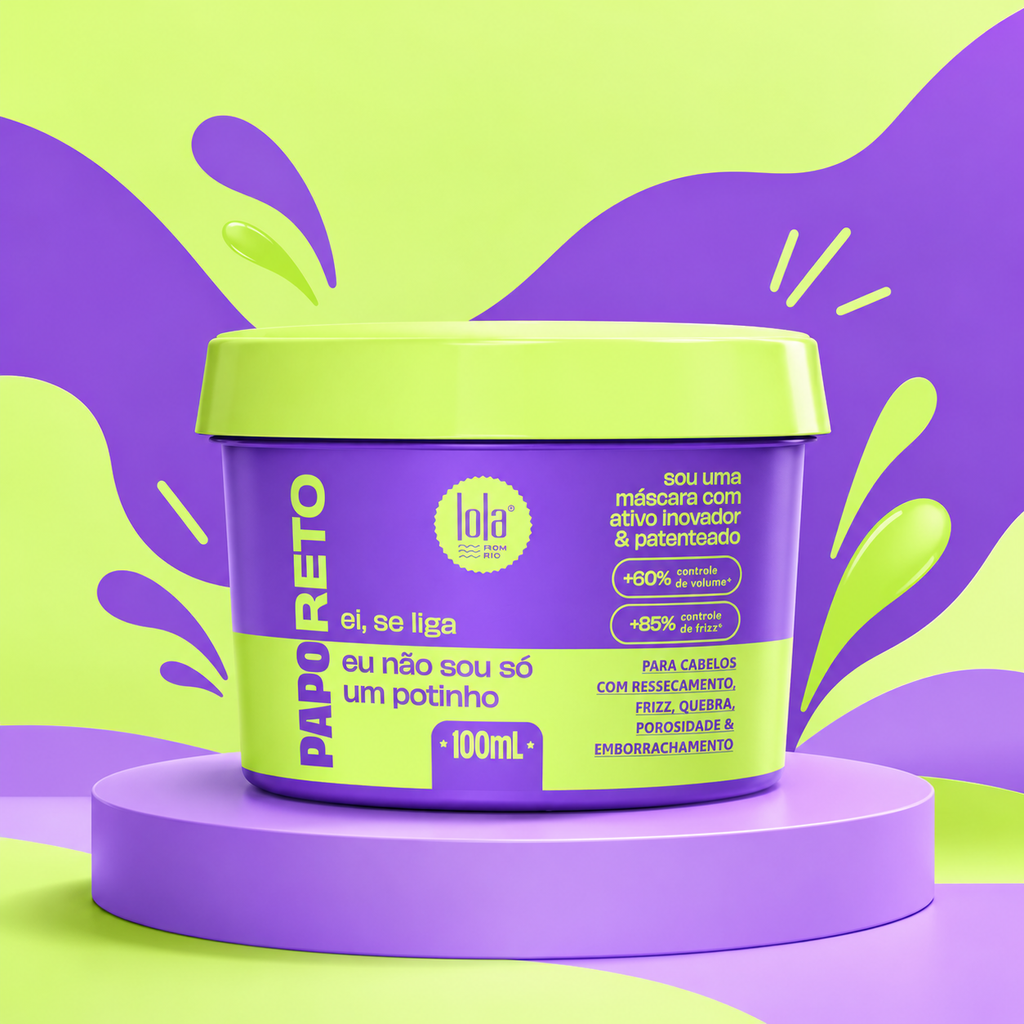 Masque Fluide Lissant Lola from Rio – Papo Reto (100 ml & 270 ml)