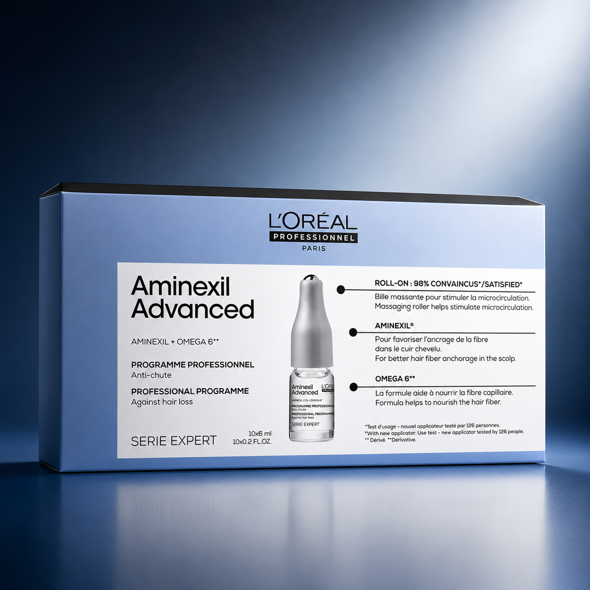 Programme Anti-Chute Aminexil Advanced – L'Oréal Professionnel Serie Expert (10x6 ml)