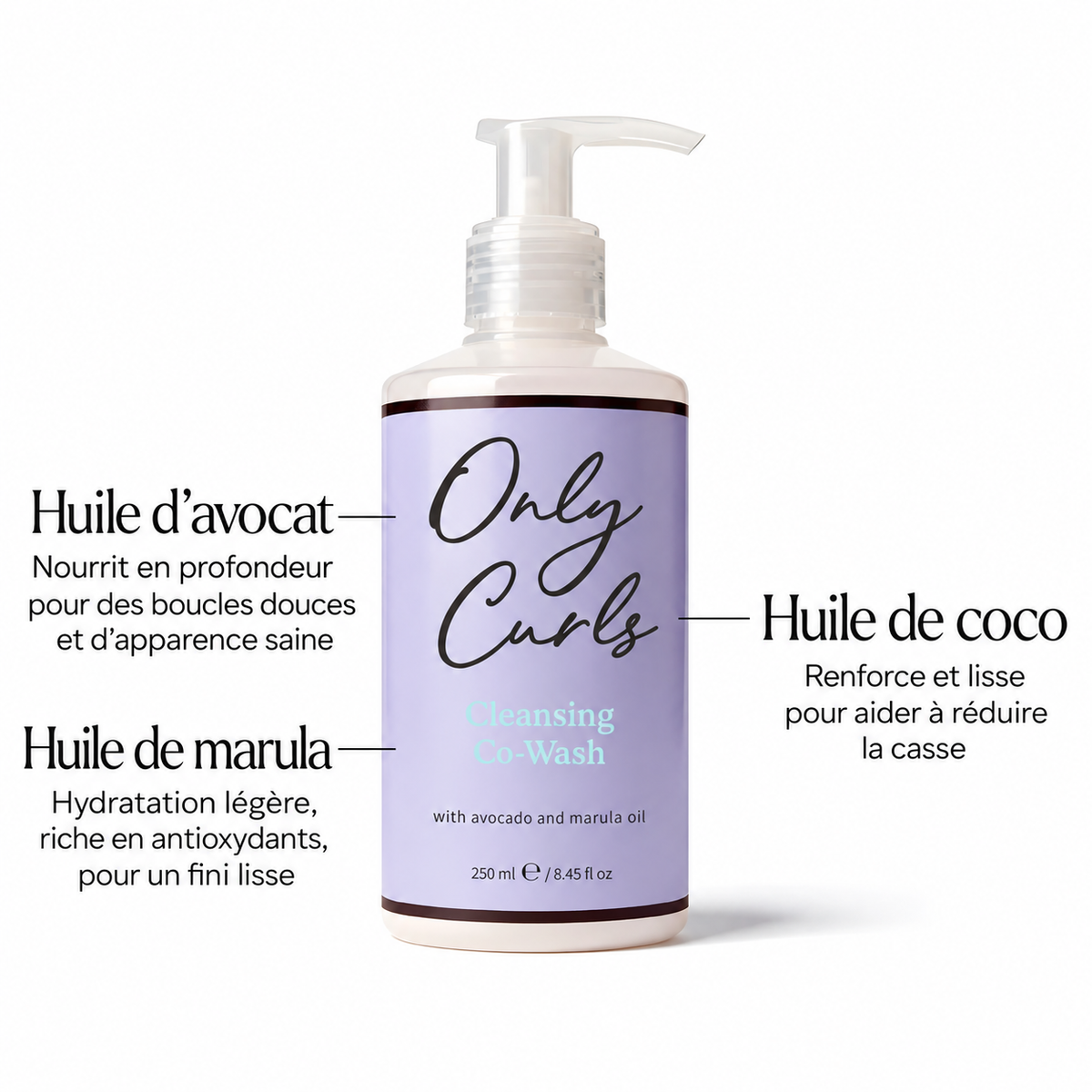 Co-Wash Nettoyant Only Curls – Cleansing Co-Wash (250 ml)