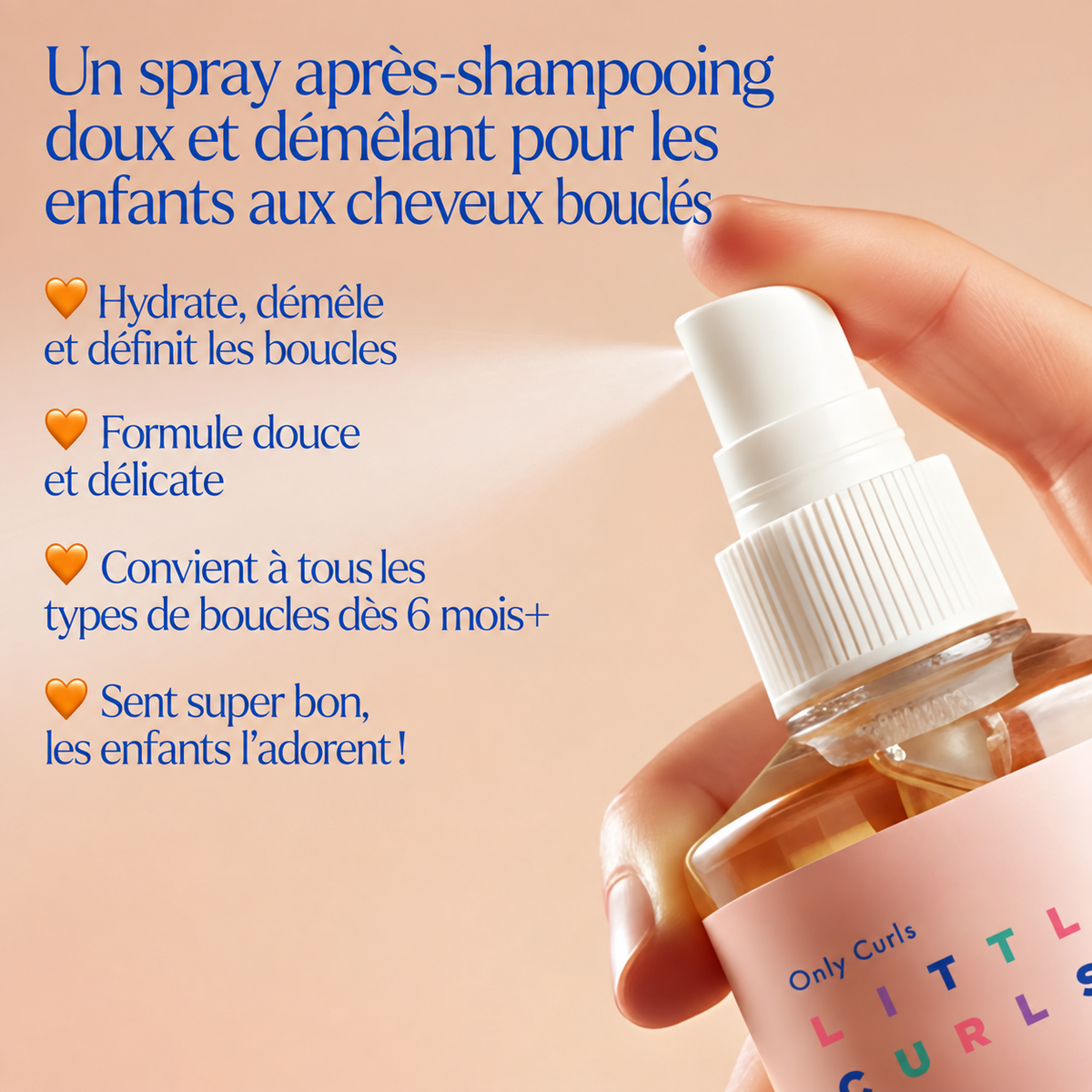 Spray Démêlant Magique Only Curls – Little Curls Magic Detangling Spray (200 ml)