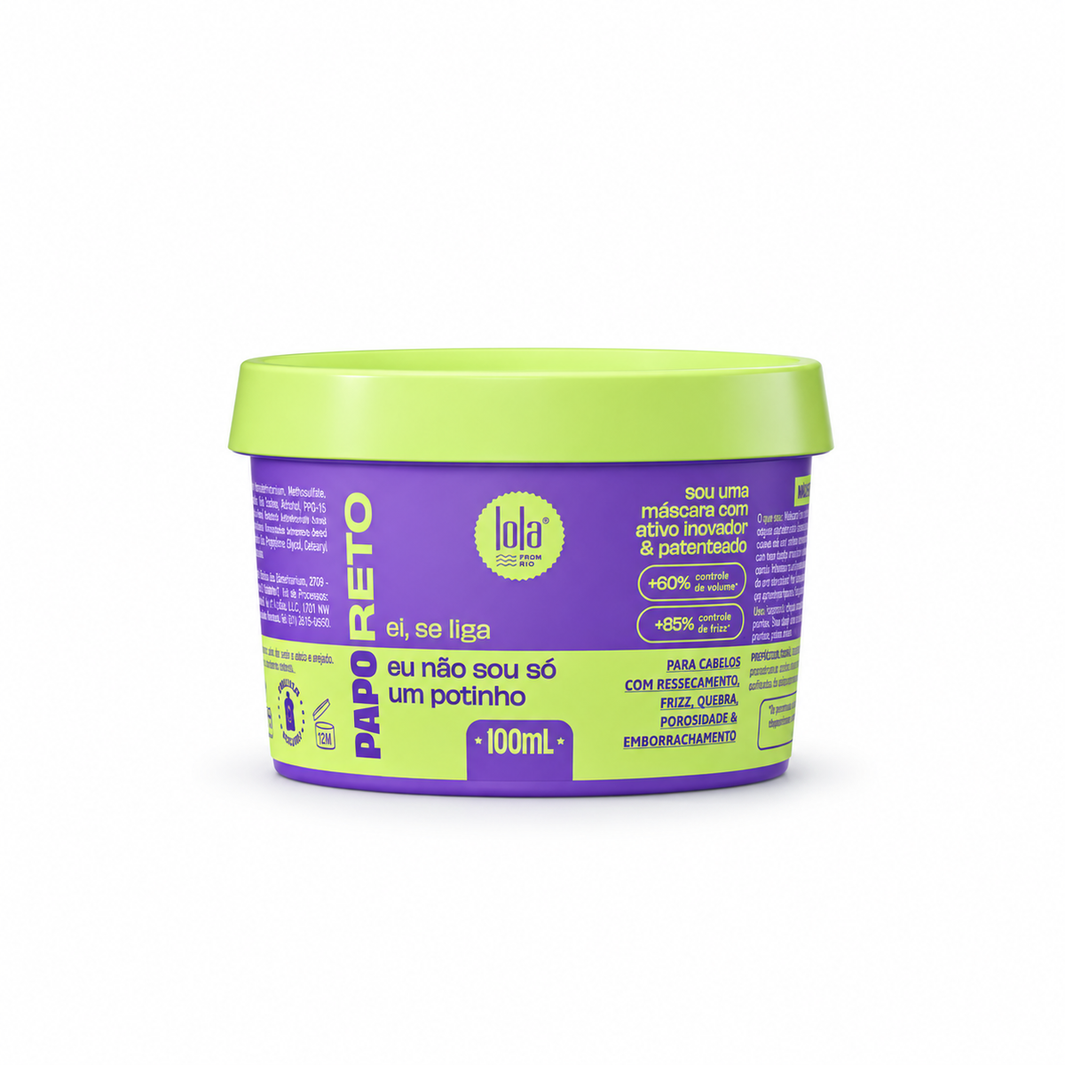 Masque Fluide Lissant Lola from Rio – Papo Reto (100 ml & 270 ml)