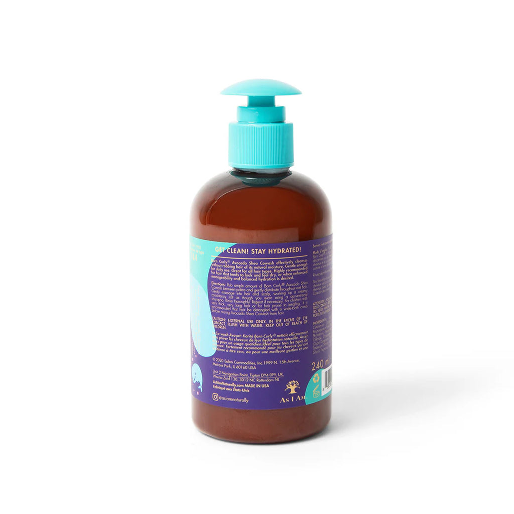 Après-Shampoing Lavant Enfant As I Am Born Curly – Avocado Shea CoWash (240 ml)
