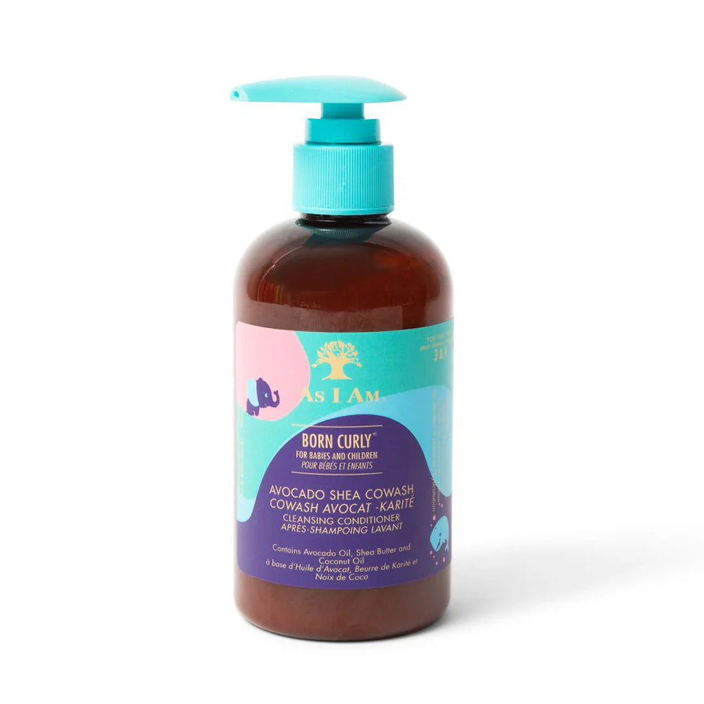 Après-Shampoing Lavant Enfant As I Am Born Curly – Avocado Shea CoWash (240 ml)