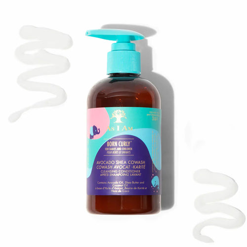 Après-Shampoing Lavant Enfant As I Am Born Curly – Avocado Shea CoWash (240 ml)