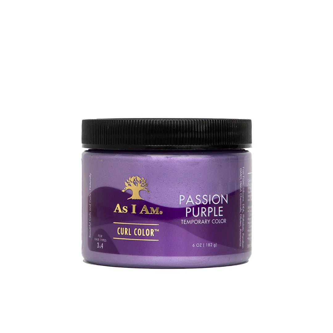 Gelée Colorante Temporaire As I Am Curl Color – Passion Purple (182 g)