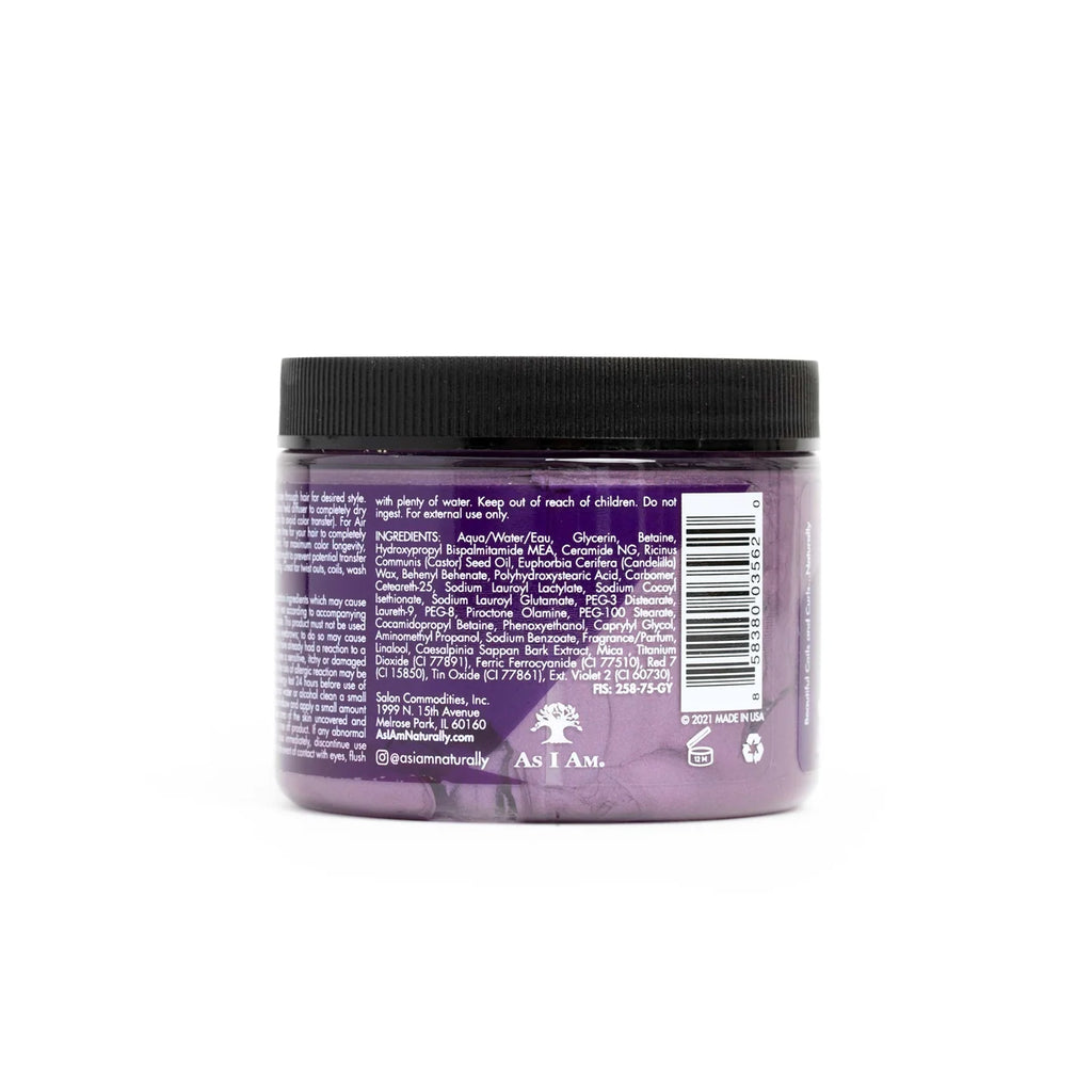 Gelée Colorante Temporaire As I Am Curl Color – Passion Purple (182 g)
