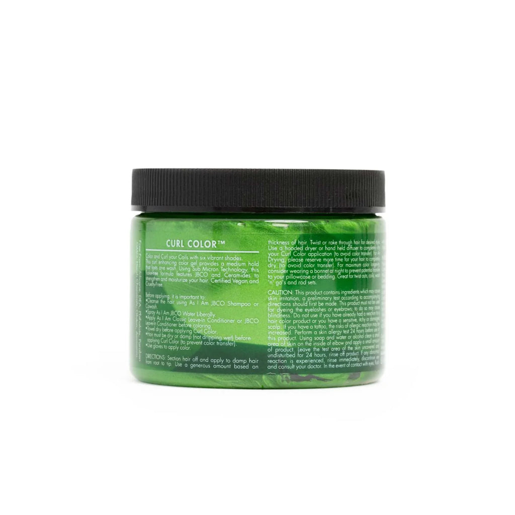Gelée Colorante Temporaire As I Am Curl Color – Emerald Green (182 g)