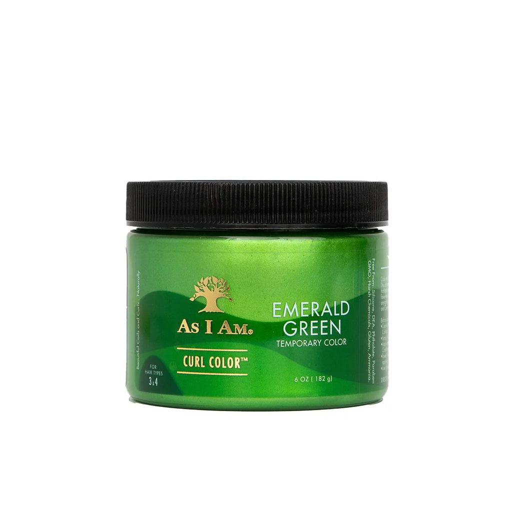 Gelée Colorante Temporaire As I Am Curl Color – Emerald Green (182 g)