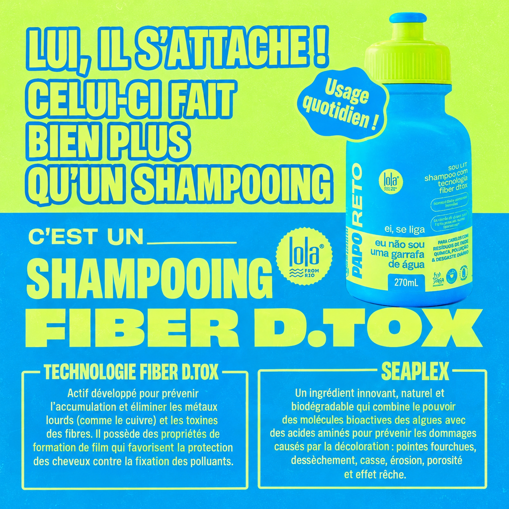 Shampoing Lissant Anti-Frisottis Lola from Rio – Papo Reto (270 ml)