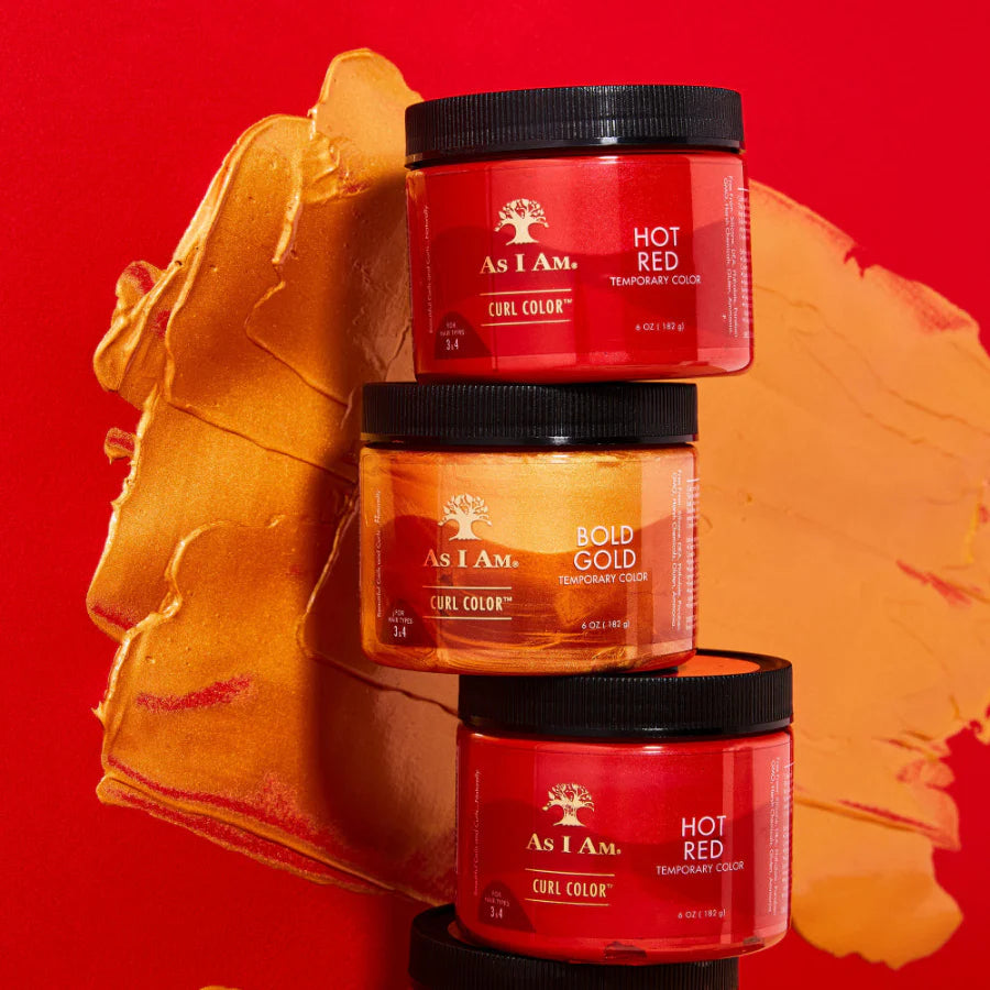 Gelée Colorante Temporaire As I Am Curl Color – Hot Red (182 g)