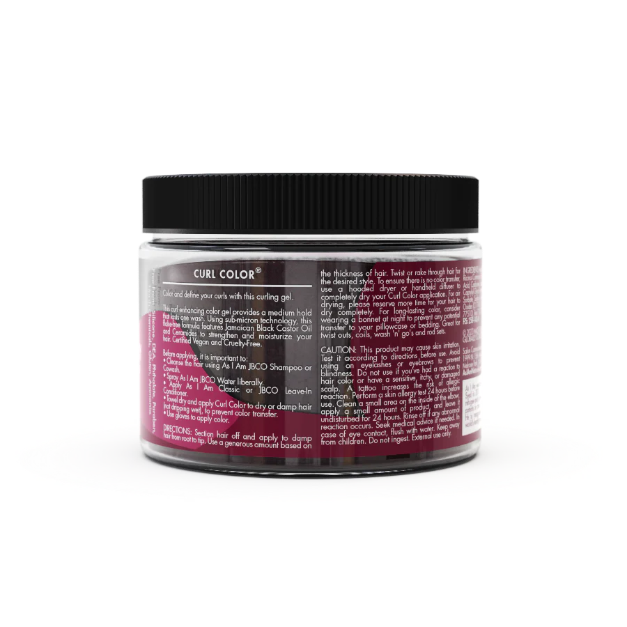 Gelée Colorante Temporaire As I Am Curl Color – Burgundy (170 g)