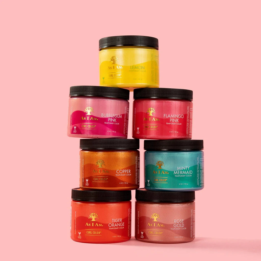 Gelée Colorante Temporaire As I Am Curl Color – Flamingo Pink (182 g)