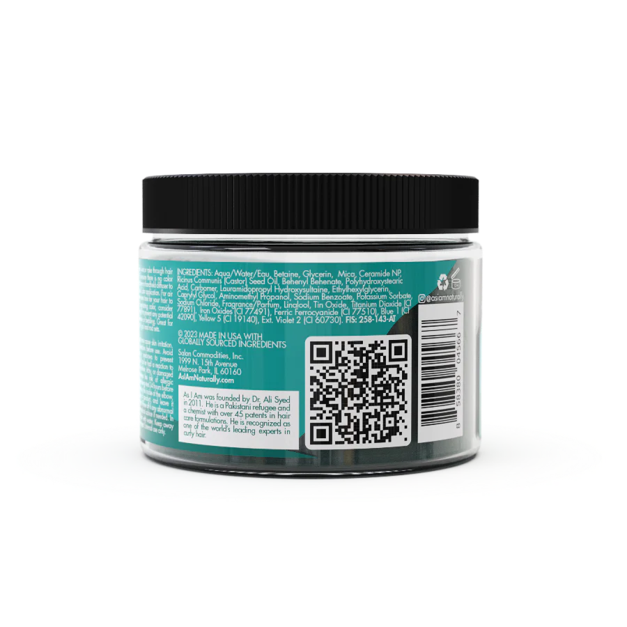 Gelée Colorante Temporaire As I Am Curl Color – Dark Teal (170 g)