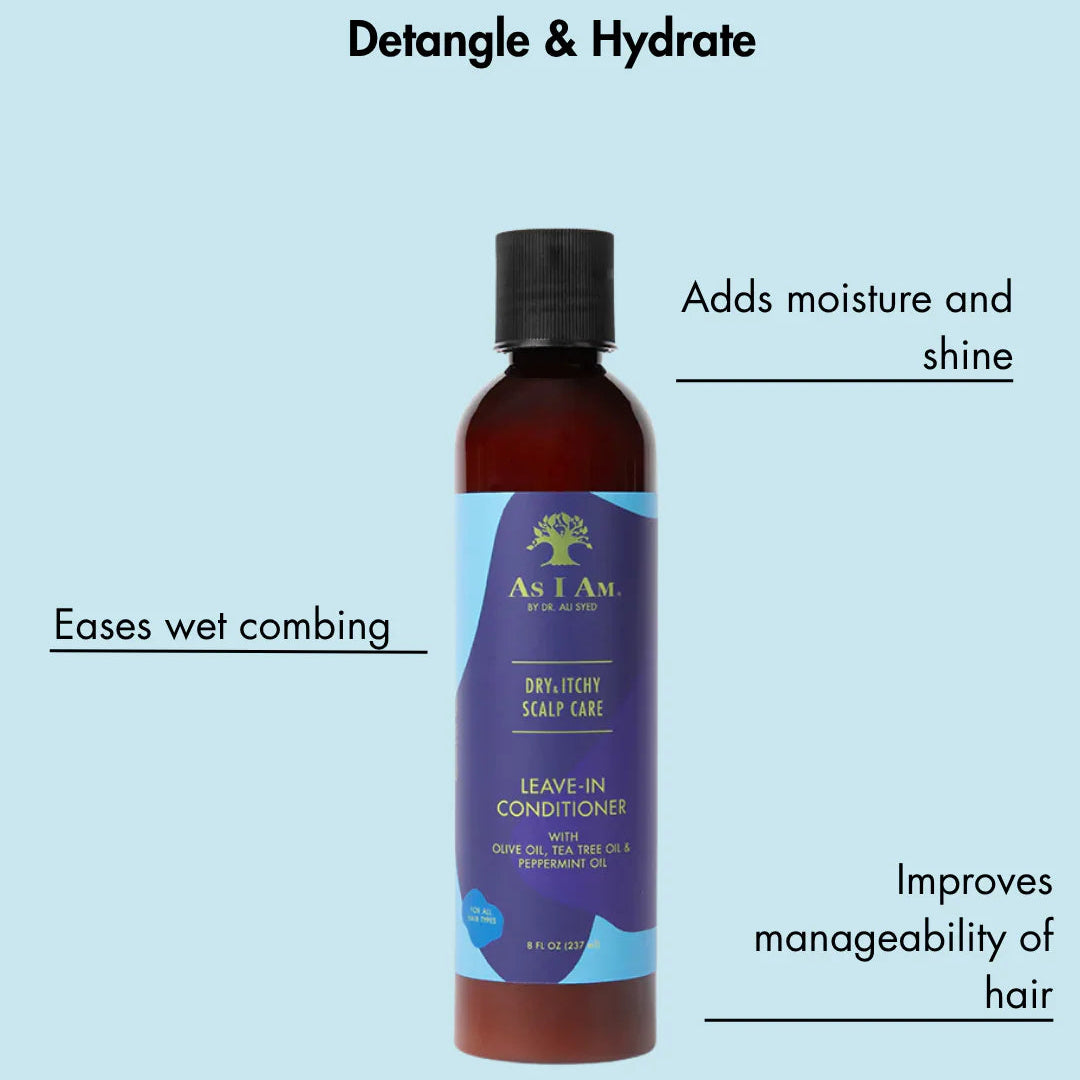 Soin Sans Rinçage As I Am Dry & Itchy – Leave-In Conditioner (237 ml)