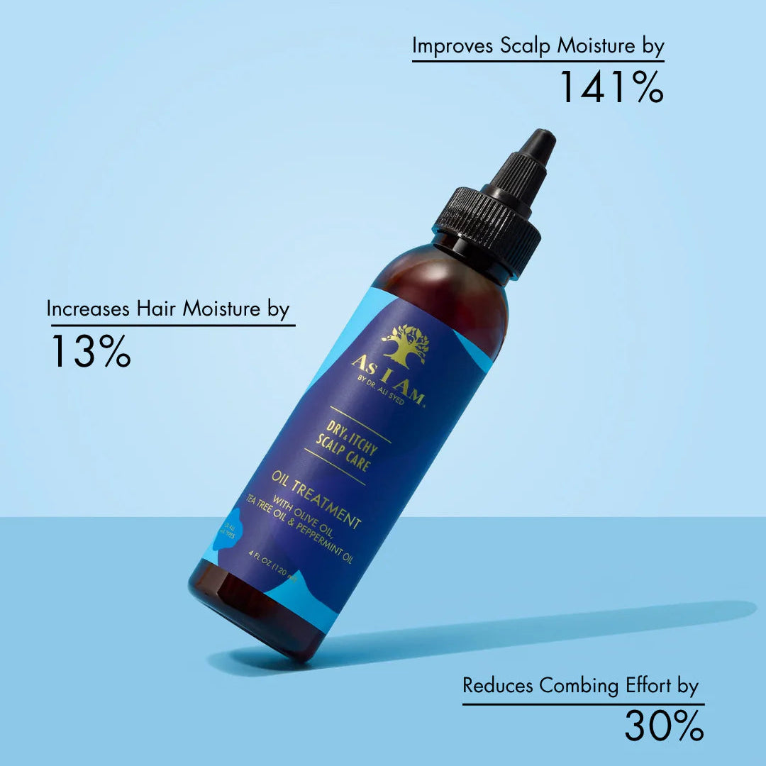 Huile Apaisante Traitante As I Am Dry & Itchy – Scalp Care Oil (120 ml)