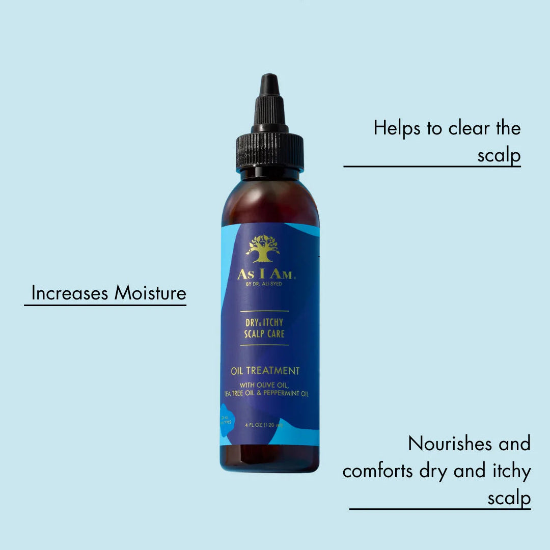 Huile Apaisante Traitante As I Am Dry & Itchy – Scalp Care Oil (120 ml)