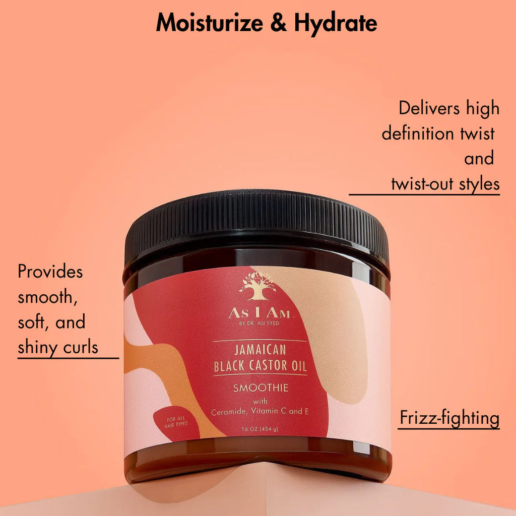 Crème Soufflée As I Am Jamaican Black Castor Oil – Smoothie (454 g)