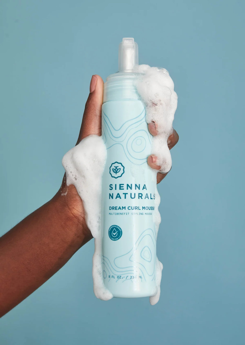 La texture de la Mousse Dream Curl Sienna Naturals : Cheveux Texturés 