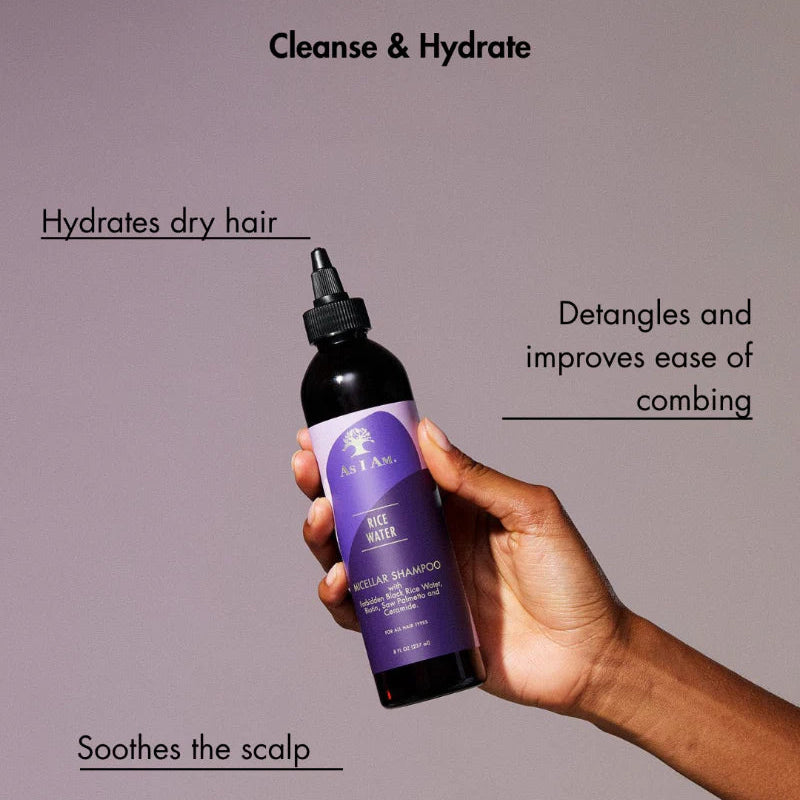 Shampoing Micellaire As I Am Rice Water – Shampoo (237 ml)
