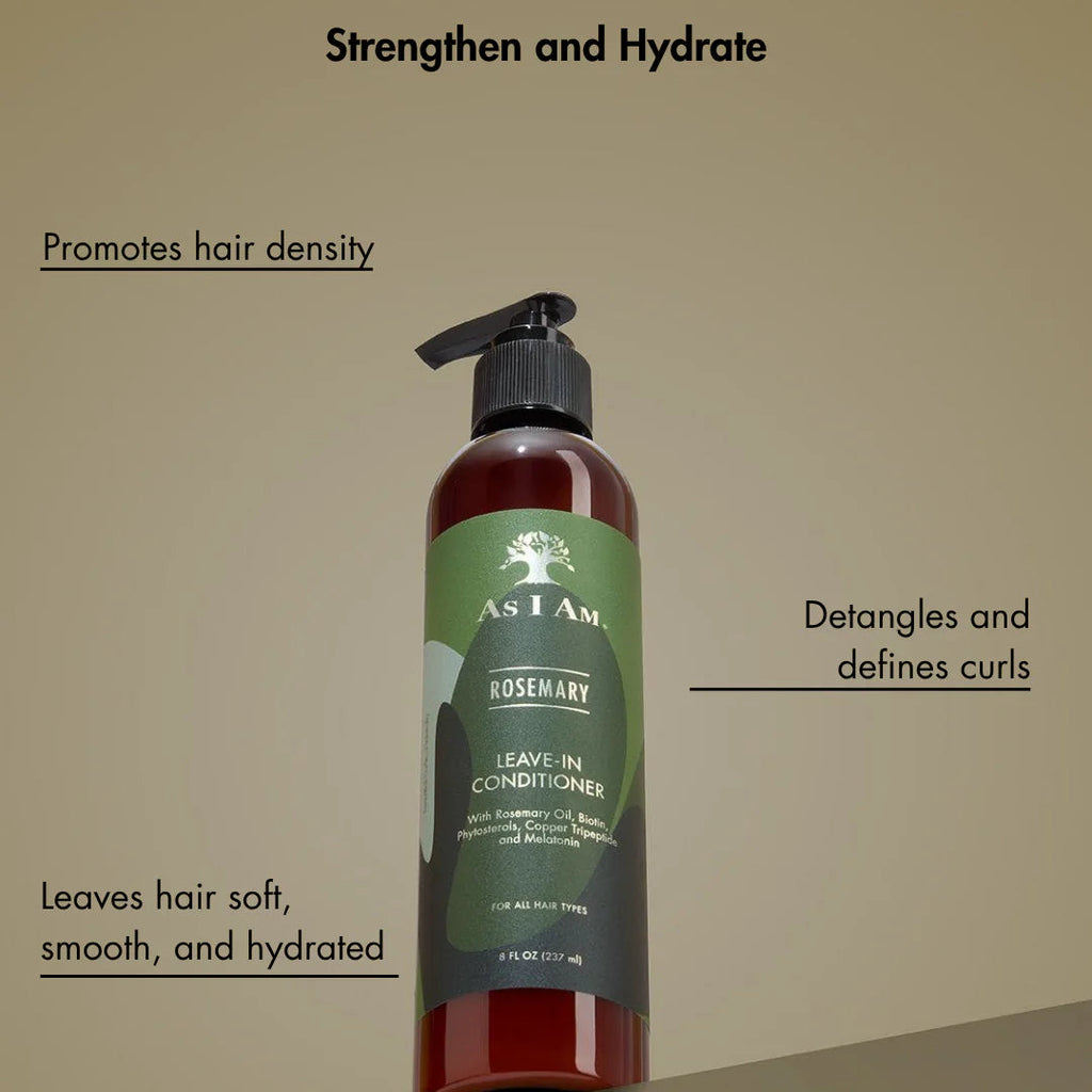 Soin Sans Rinçage As I Am Rosemary – Leave-In Conditioner (237 ml)