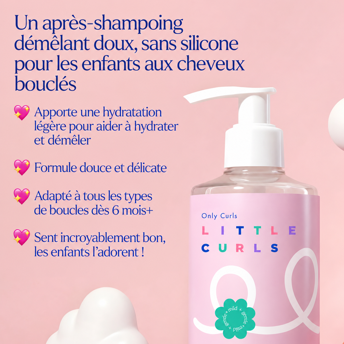 Après-Shampoing Démêlant Only Curls – Little Curls Detangling Conditioner (200 ml)