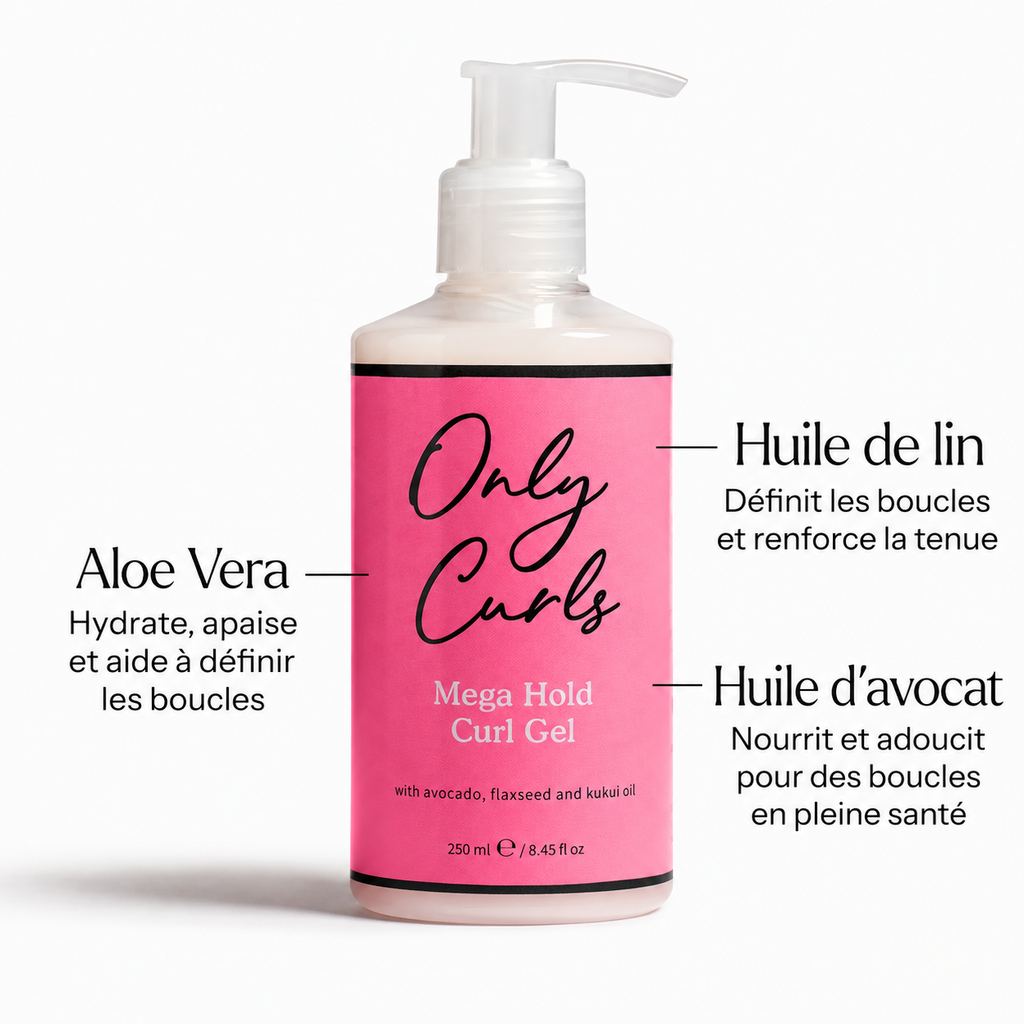 Gel Coiffant Forte Tenue Only Curls – Mega Hold Curl Gel (250 ml)