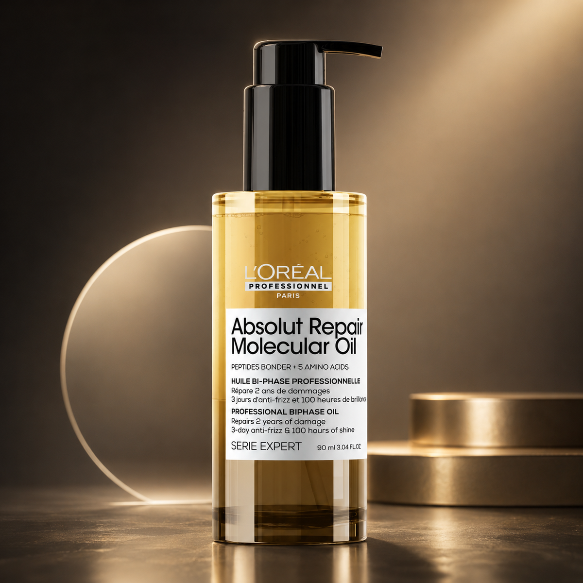 Huile Bi-Phase L'Oréal Absolut Repair Molecular – Soin Réparateur
