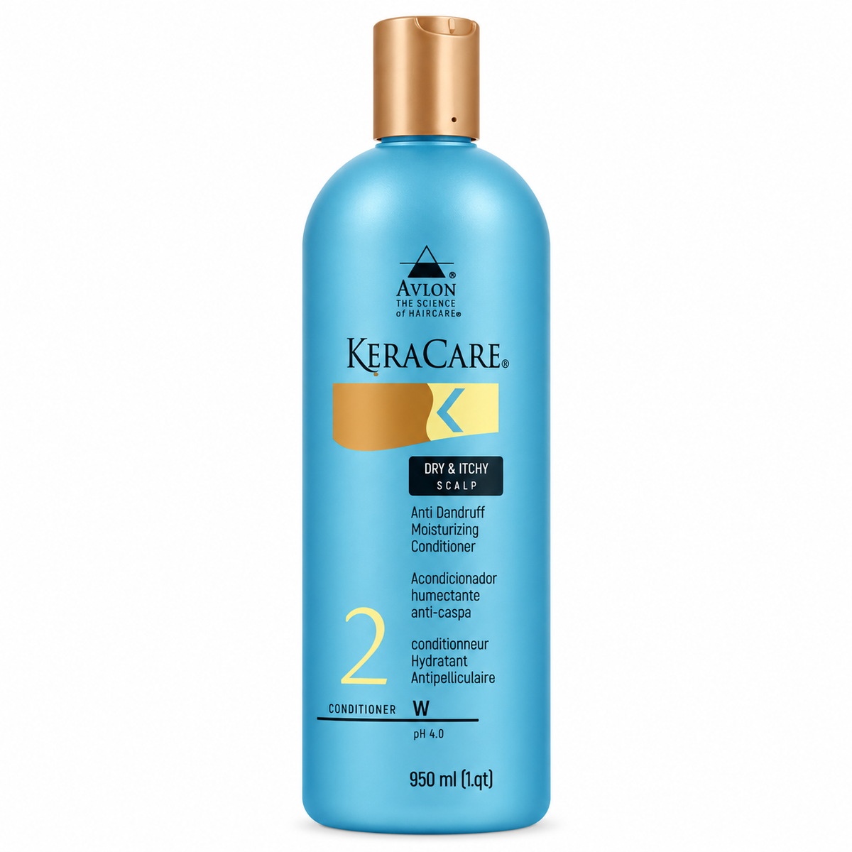 Conditionneur Hydratant Antipelliculaire – KeraCare Dry & Itchy Scalp (240 ml & 950 ml)