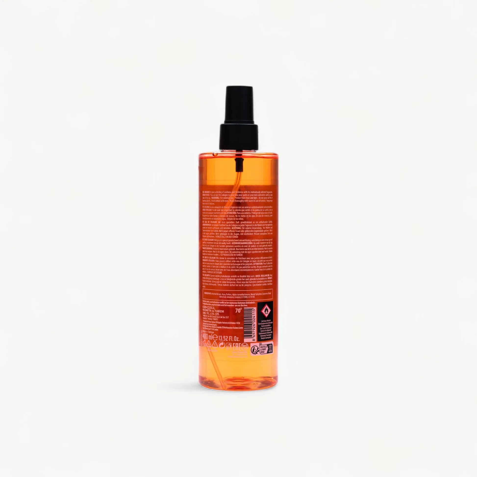 Cologne Body Splash RedOne Amber – Fraîcheur Quotidienne (400 ml)