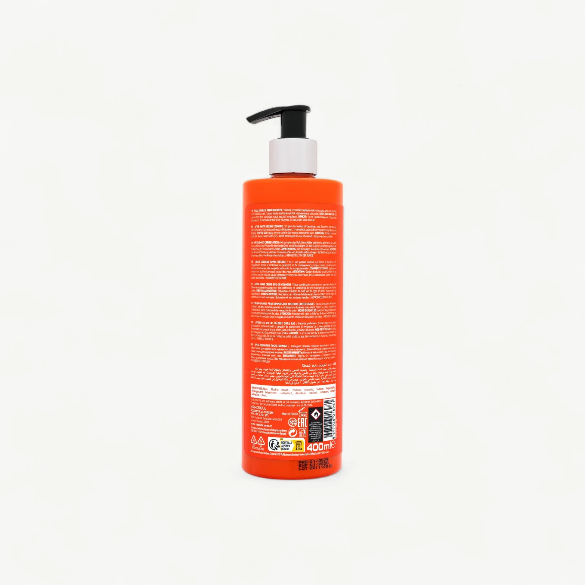 Crème Après-Rasage RedOne Cream Cologne Revitalizing – Énergie & Soin (400 ml)