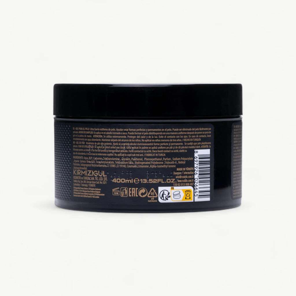 Gel Coiffant RedOne Huile d'Argan – Fixation Forte & Soin (400 ml)