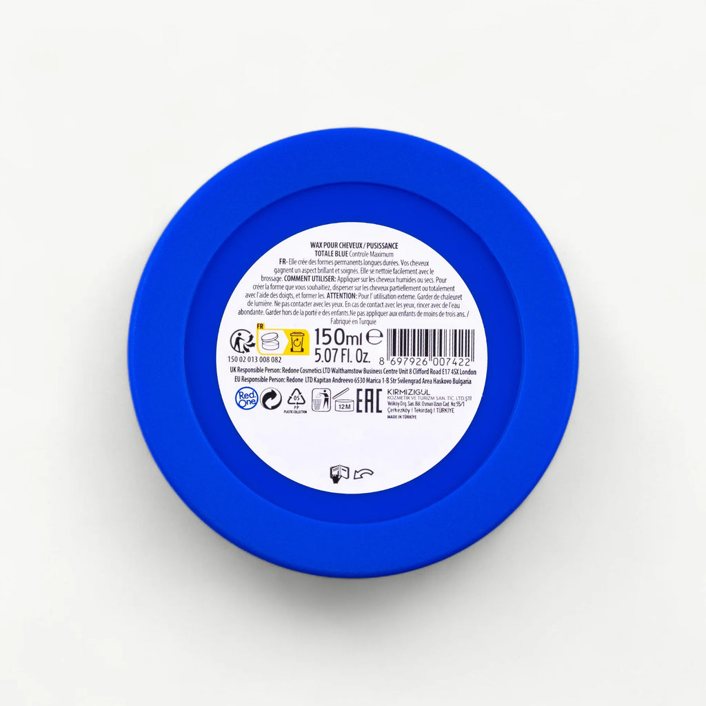 Cire Coiffante RedOne Aqua Hair Wax Bleu – Fixation Forte (150 ml)