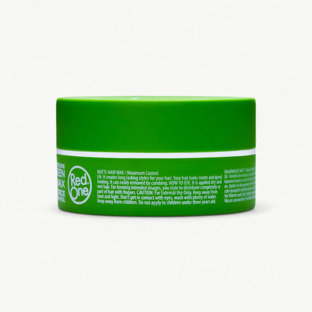 Cire Coiffante RedOne Matte Hair Wax Verte – Fixation Forte (150 ml)