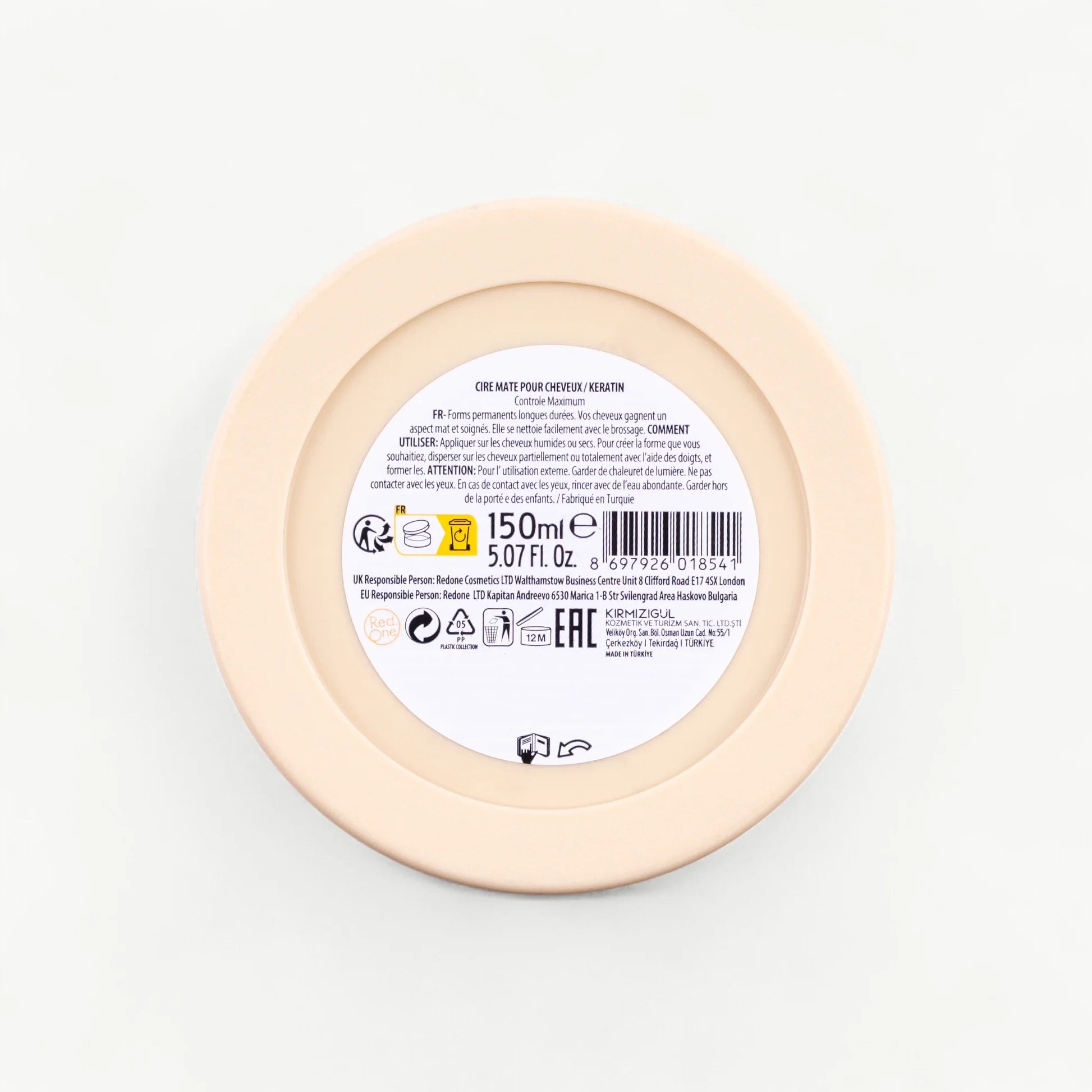Cire Coiffante RedOne Hair Wax Kératine – Fixation Forte (150 ml)
