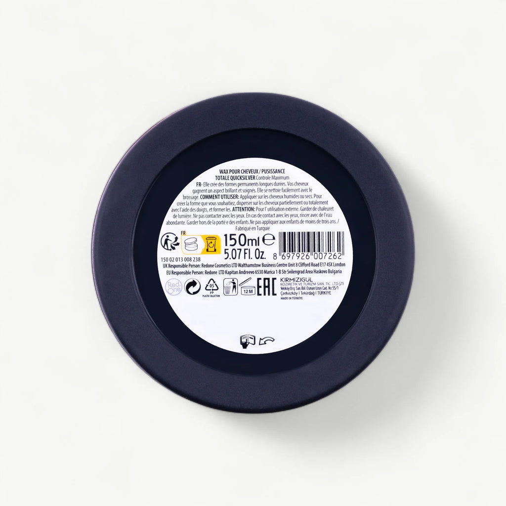 Cire Coiffante RedOne Aqua Hair Wax Grise – Fixation Forte (150 ml)