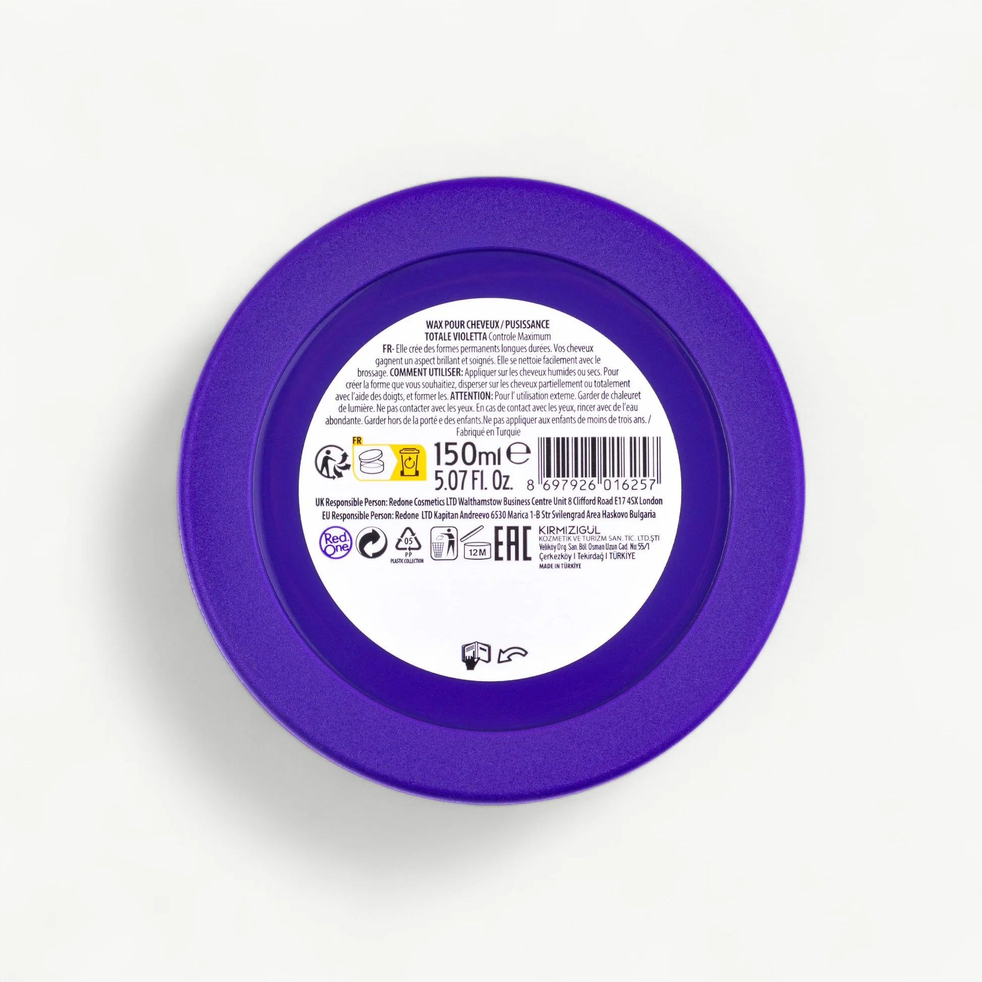 Cire Coiffante RedOne Aqua Hair Wax Violetta – Fixation Forte (150 ml)
