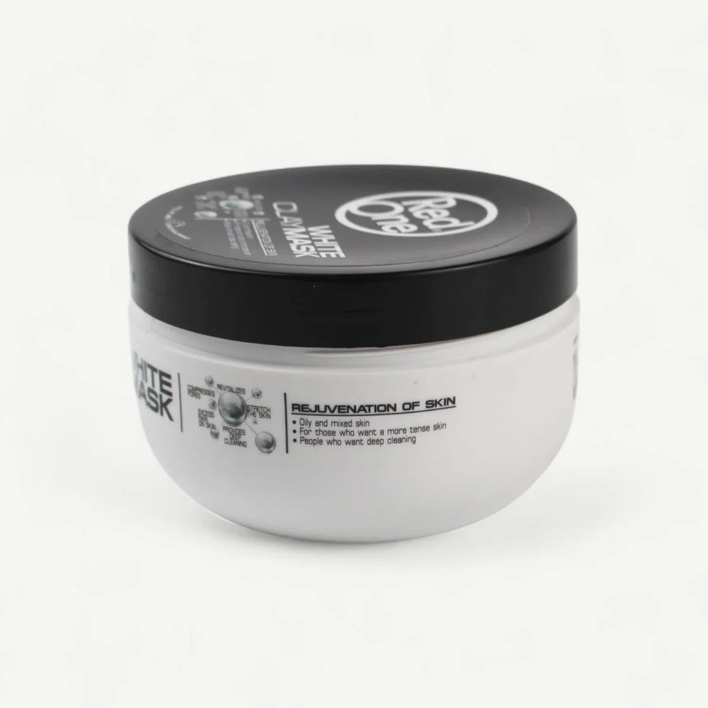 Masque Visage RedOne à l'Argile Blanche – Purifiant & Détox (300 ml)